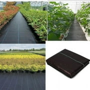 Apmemiss Heavy Duty Weed Barrier Fabric, Black, 3.28' x 6.56'
